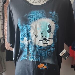 Black Halloween Graphic T-Shirt